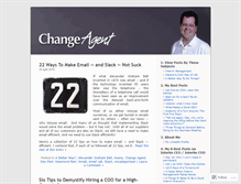 Tablet Screenshot of changeagentdes.com